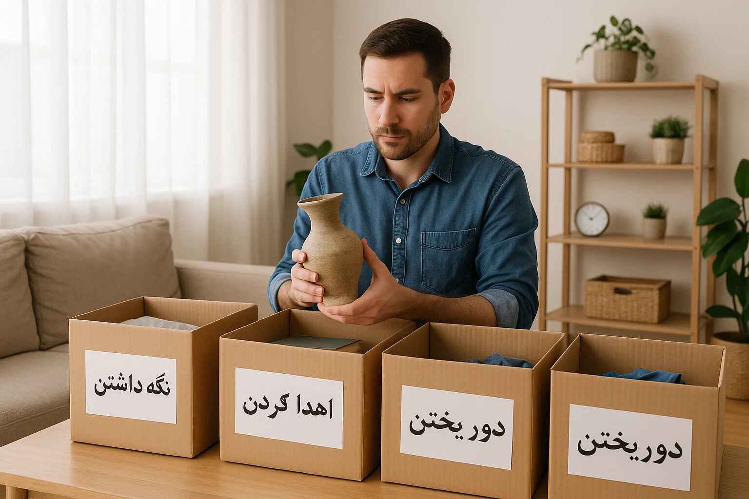 دسته‌بندی و تفکیک وسایل در بسته بندی اسباب کشی